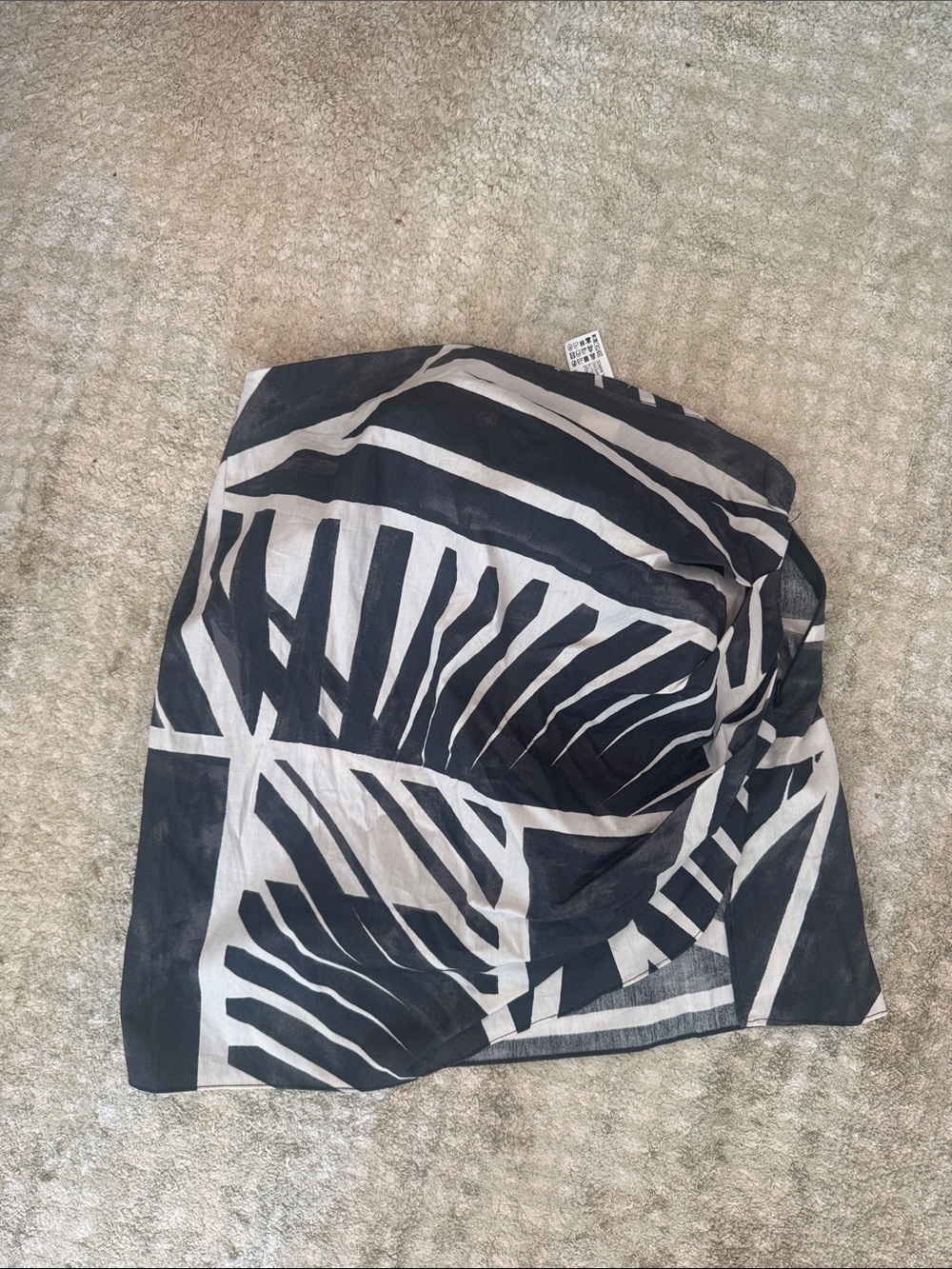 Zara geometric mini skirt